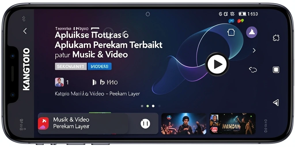 Tampilan antarmuka aplikasi KANGTOTO saat merekam layar.