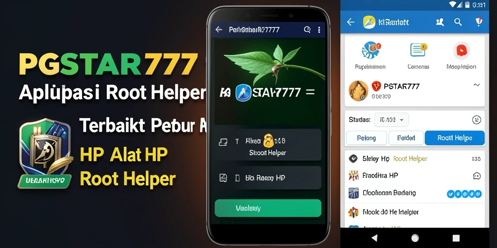 Antarmuka PGSTAR777 yang intuitif dan fungsional untuk Root Helper.