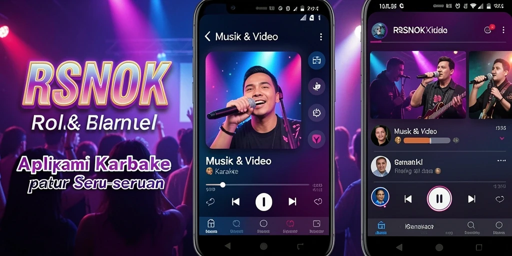Antarmuka RSNOK yang intuitif untuk pengalaman karaoke yang menyenangkan.