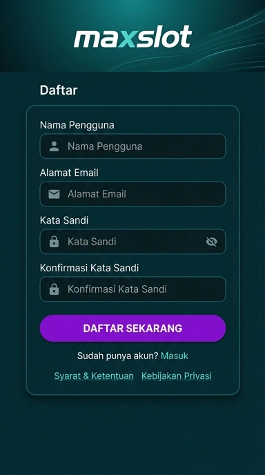 Panduan Registrasi Akun Baru maxslot untuk Pengguna Android
