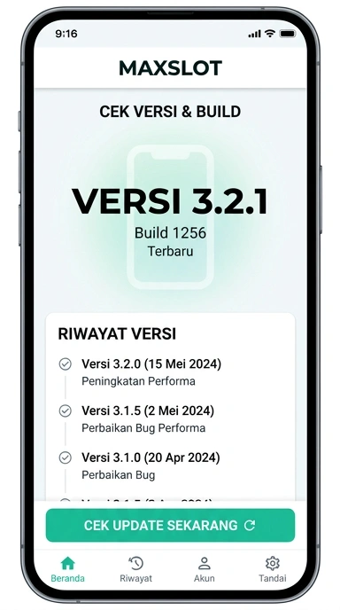Riwayat Versi Aplikasi maxslot untuk Pengguna Android